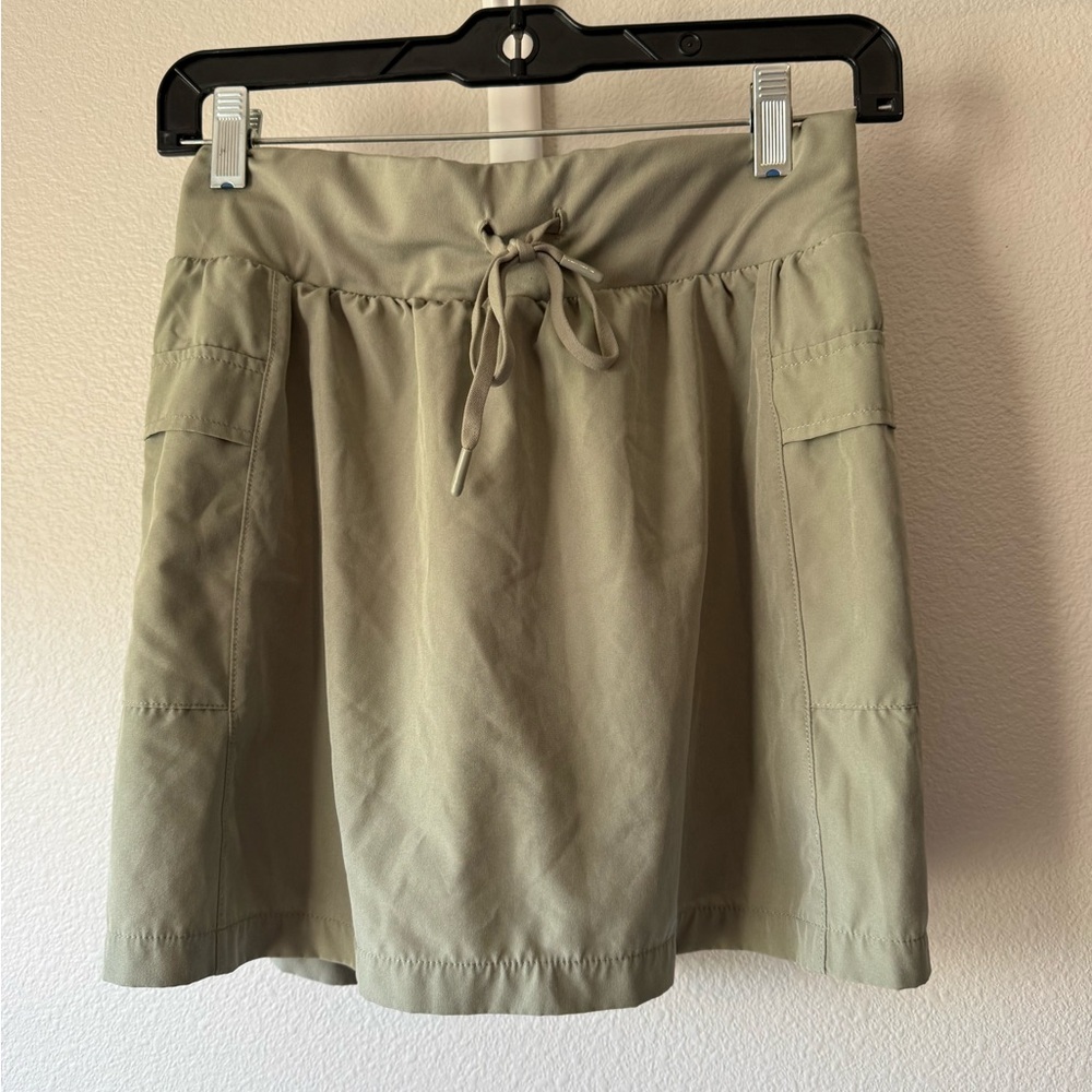 RBX Olive Green Active Skirt/skort with Drawstring Waist